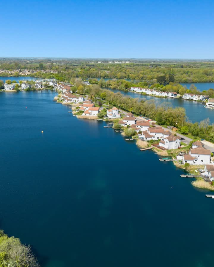 The Cotswold Lakes from above